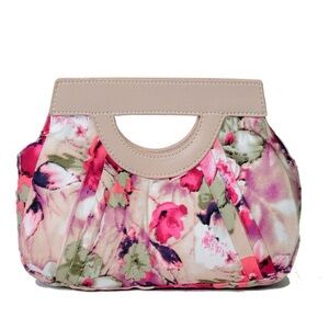🌸 Hearts & Roses Floral Clutch / Handbag – NEW w/ Tags